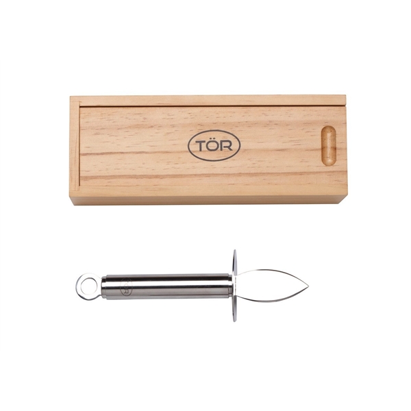 Oyster Shucker Knife in Naturalwood Gift Box - Image 5