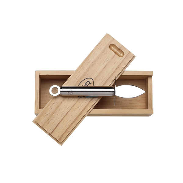 Oyster Shucker Knife in Naturalwood Gift Box - Image 6