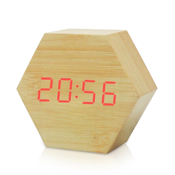 Modern Hexagon LED Clock - Image 4