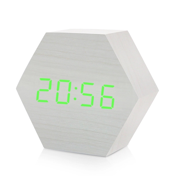 Modern Hexagon LED Clock - Image 5