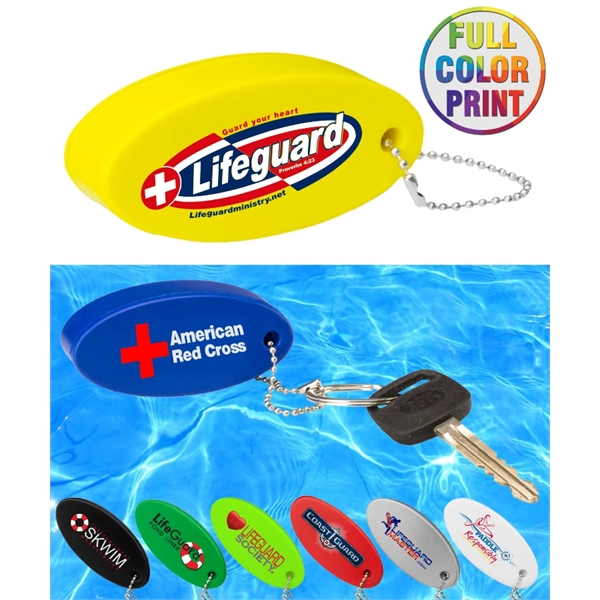Union printed, Floating Stress Reliever Keychain  Full Color - Image 1