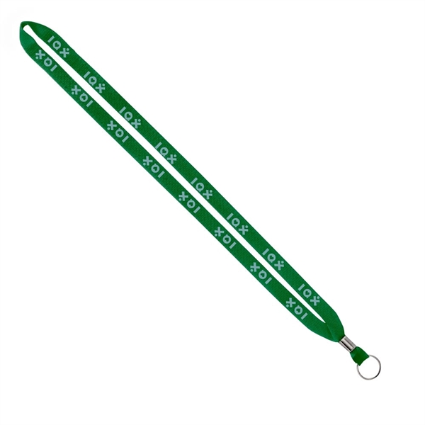 Import Rush 1/2" Polyester Lanyard with Silver Crimp & Ring - Image 3