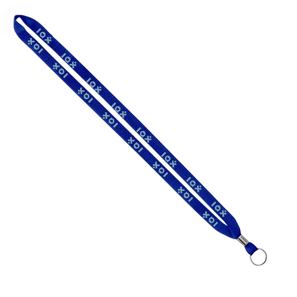 Import Rush 1/2" Polyester Lanyard with Silver Crimp & Ring - Image 7