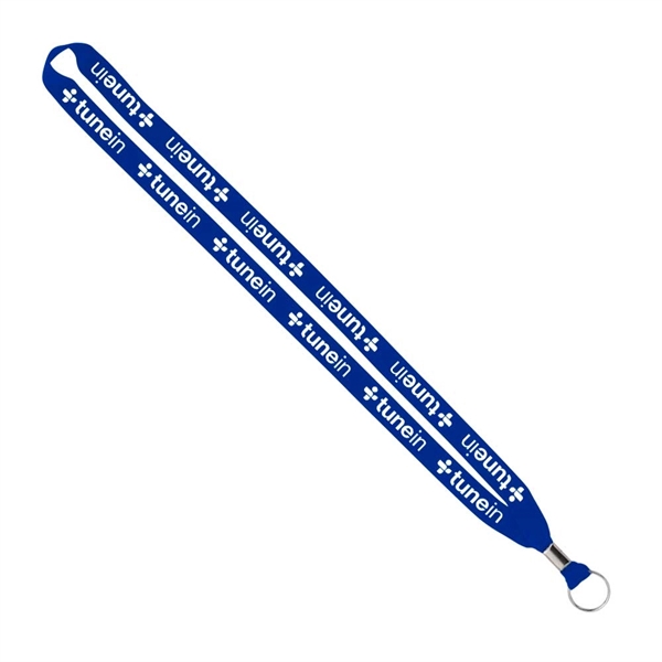 Import Rush 5/8" Polyester Lanyard with Silver Crimp & Ring - Image 5