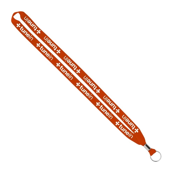 Import Rush 5/8" Polyester Lanyard with Silver Crimp & Ring - Image 7