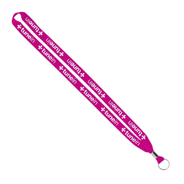 Import Rush 5/8" Polyester Lanyard with Silver Crimp & Ring - Image 9