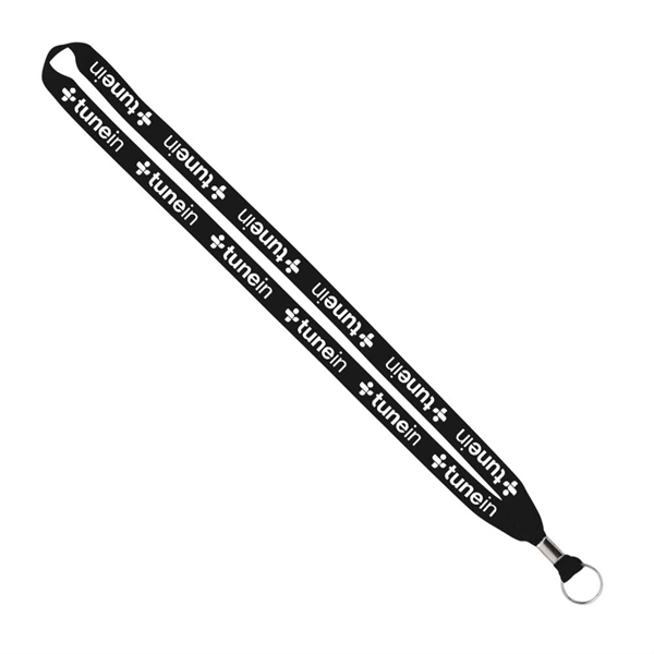 Import Rush 5/8" Polyester Lanyard with Silver Crimp & Ring - Image 14