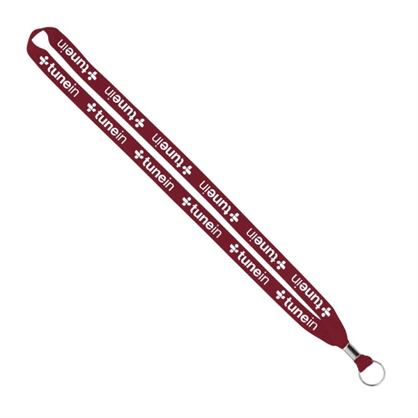 Import Rush 5/8" Polyester Lanyard with Silver Crimp & Ring - Image 15