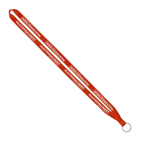 Import Rush 1/2" Polyester Lanyard with Sewn Silver Ring - Image 5