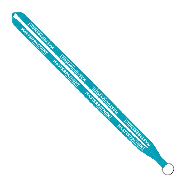 Import Rush 1/2" Polyester Lanyard with Sewn Silver Ring - Image 8