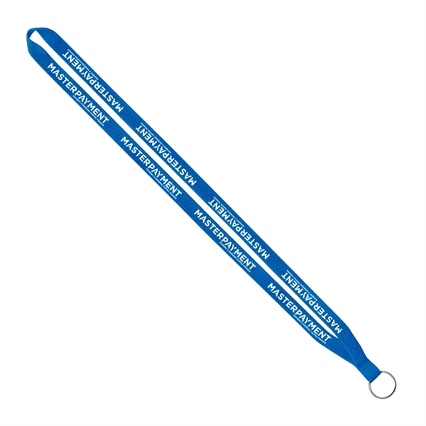 Import Rush 1/2" Polyester Lanyard with Sewn Silver Ring - Image 9