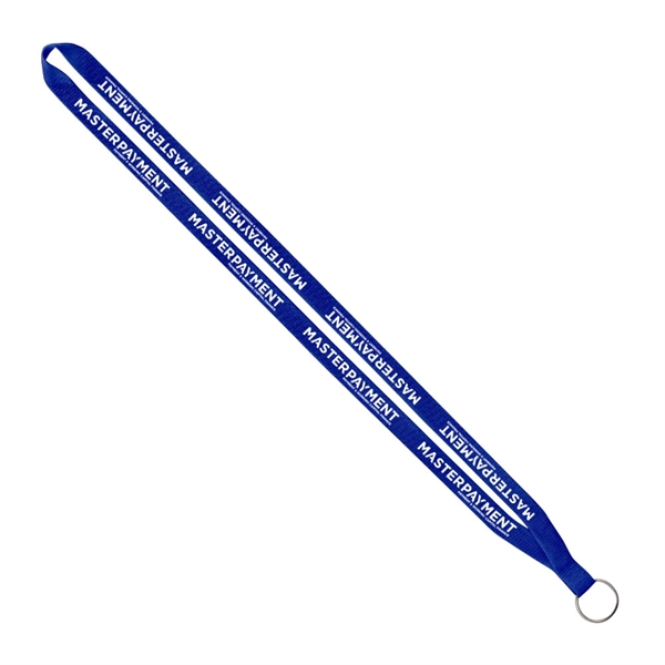 Import Rush 1/2" Polyester Lanyard with Sewn Silver Ring - Image 10