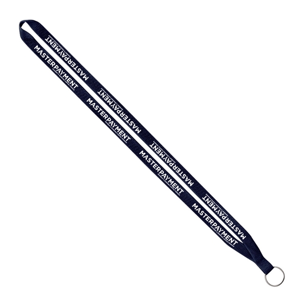 Import Rush 1/2" Polyester Lanyard with Sewn Silver Ring - Image 11