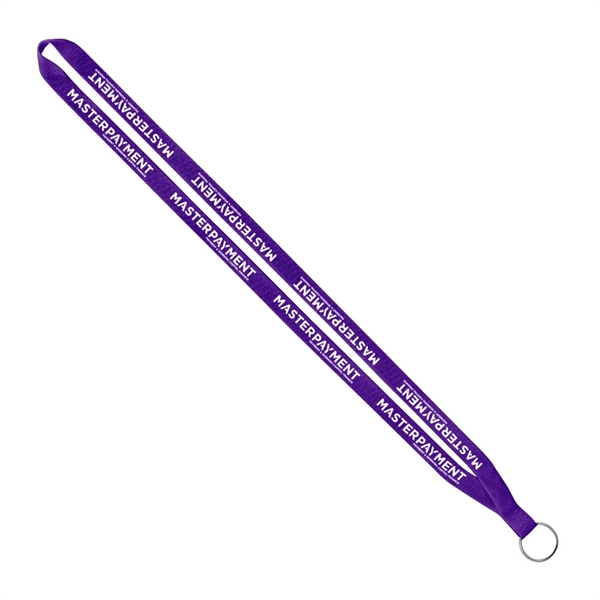 Import Rush 1/2" Polyester Lanyard with Sewn Silver Ring - Image 12