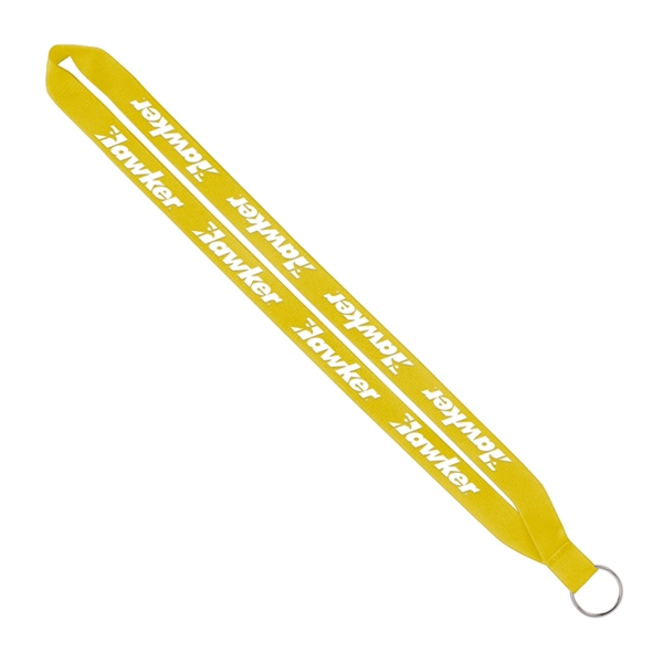 Import Rush 3/4" Polyester Lanyard with Sewn Silver Ring - Image 9