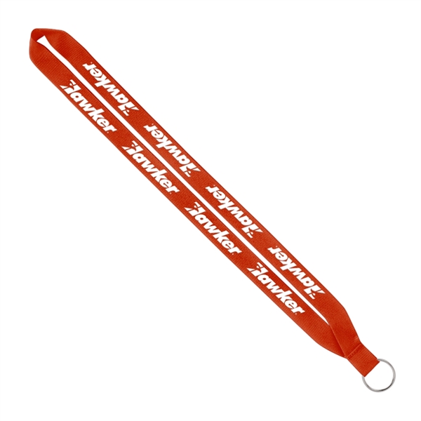 Import Rush 3/4" Polyester Lanyard with Sewn Silver Ring - Image 11