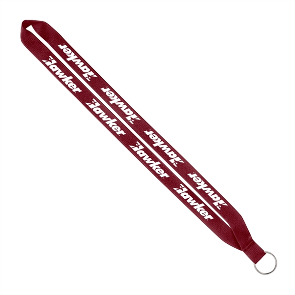 Import Rush 3/4" Polyester Lanyard with Sewn Silver Ring - Image 12