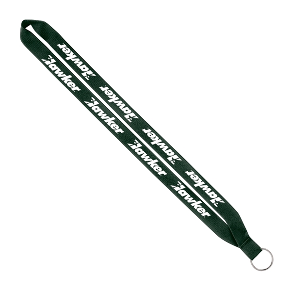 Import Rush 3/4" Polyester Lanyard with Sewn Silver Ring - Image 13