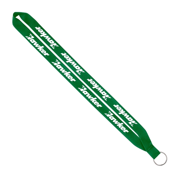 Import Rush 3/4" Polyester Lanyard with Sewn Silver Ring - Image 14