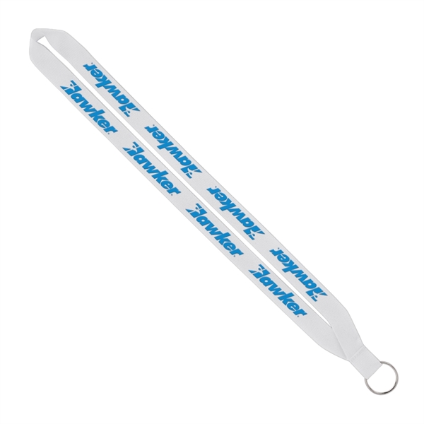 Import Rush 3/4" Polyester Lanyard with Sewn Silver Ring - Image 15