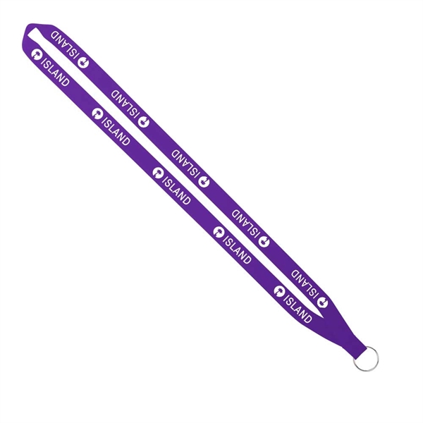 Import Rush 5/8" Polyester Lanyard with Sewn Silver Ring - Image 6