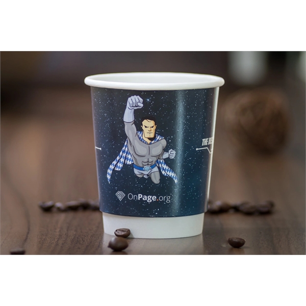 8 Oz. Double Wall Large Run Flexography Printed Paper Cups
