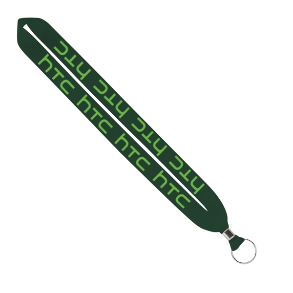 Import Rush 1" Polyester Lanyard with Silver Crimp & Ring - Image 10