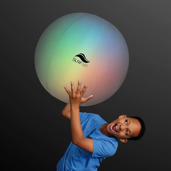 LED Jumbo Inflatable Glow Ball - 20" Diameter - Image 2