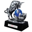 Bull and Bear w/ Crystal Globe Award