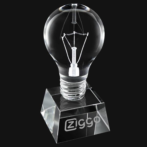 Crystal Light Bulb 6" Award