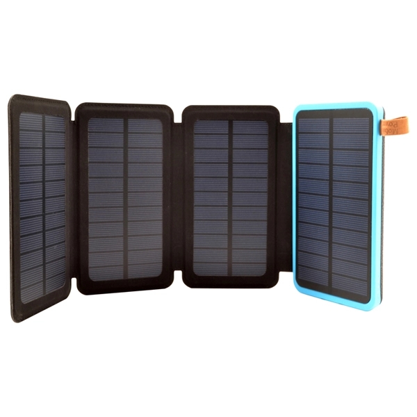 8000mAh 4 Solar Panel Power Bank with Torch