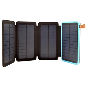 8000mAh 4 Solar Panel Power Bank with Torch