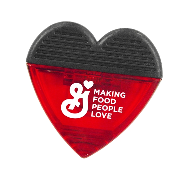 Heart Shaped Magnetic Memo Clip - Image 1