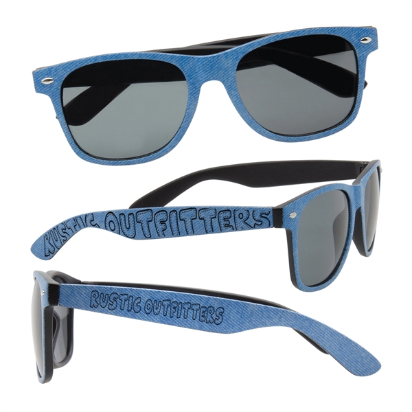 Denim Print Sunglasses - Image 2