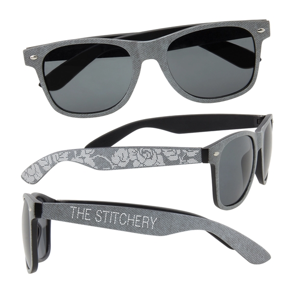 Denim Print Sunglasses - Image 3