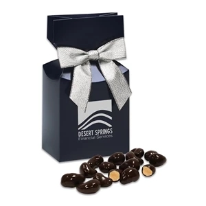 Chocolate Sea Salt Cashews in Navy Premium Delights Box
