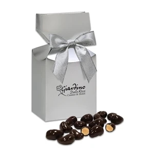 Chocolate Sea Salt Cashews in Silver Premium Delights Box