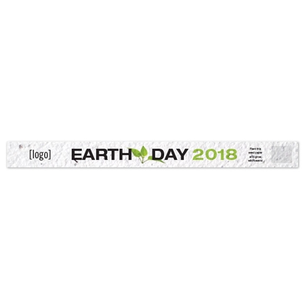 Earth Day Seed Paper Wristband - Image 1