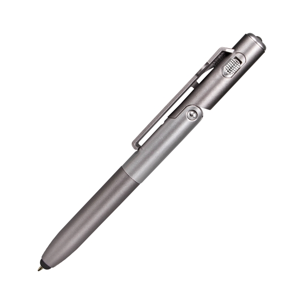 Silver Light Up LED All-in-One Pen - Image 2