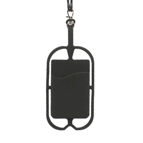 Silicone Lanyard & Cell Phone Holder - Image 2
