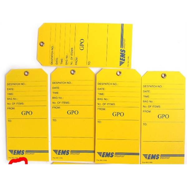 400 GSM White Hang Tag (With metal rivets on the hole) - Image 1