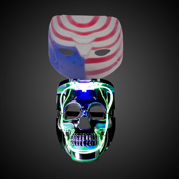 Patriotic LED Double Face Mask - Image 3