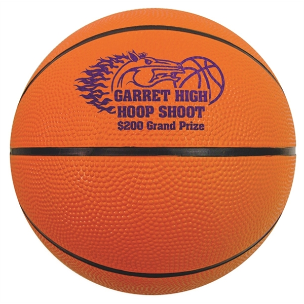 Mini Rubber Basketball - Image 1