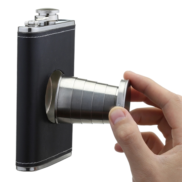 Collapsible Shot Cup Flask - Image 3