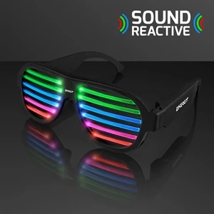 Rechargeable Sound Reactive LED Rave Glasses