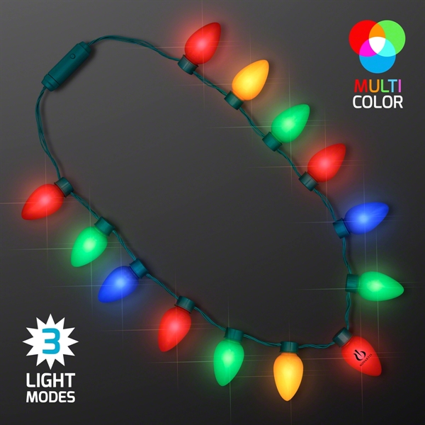 Jumbo Christmas Bulb Light Necklaces, Bulk Packaging - Image 4