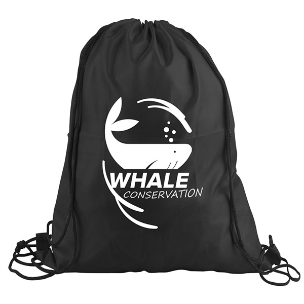 The Junior - 210D Polyester Drawstring Backpack - Image 2
