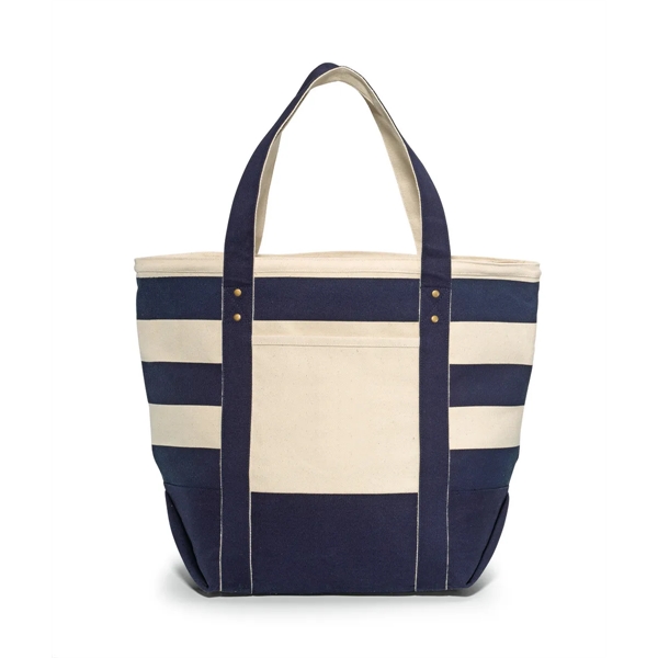 Seaside Zippered Cotton Tote - Image 10