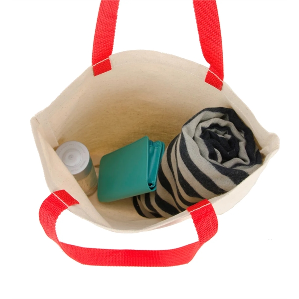 Colored Handle Tote - Image 9