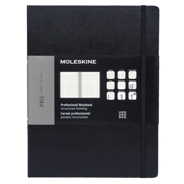 Moleskine® Hard Cover Professional Ruled X-Large Notebook - Image 5